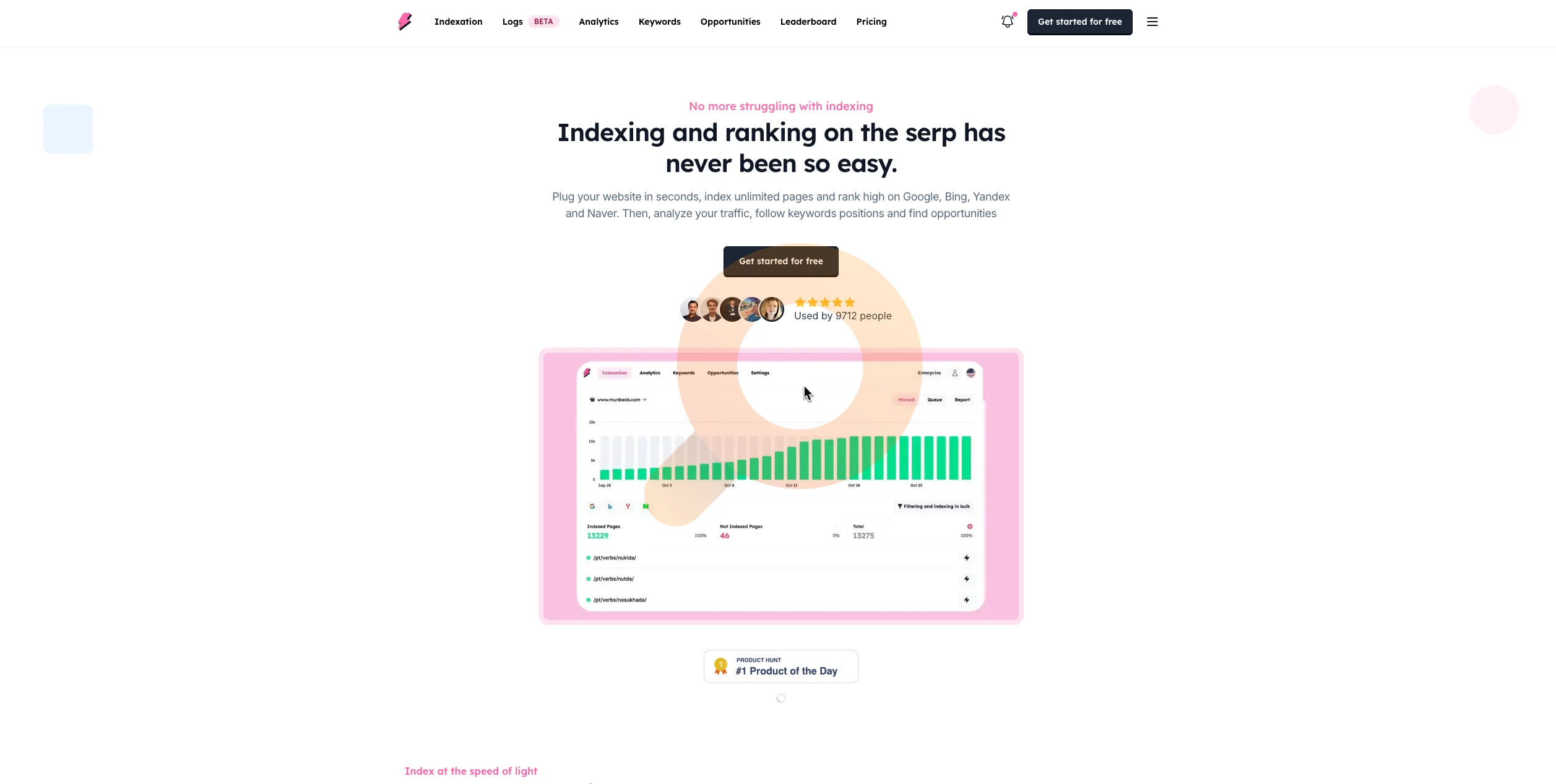 Foudroyer Indexation