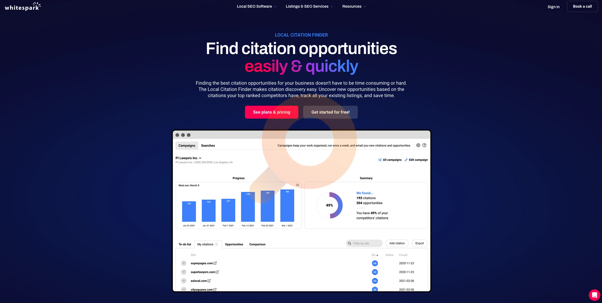 Whitespark Local Citation Finder