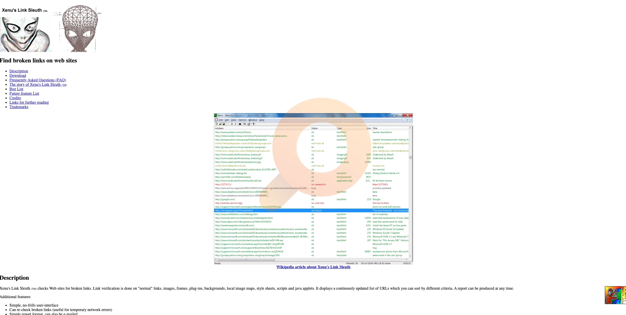 Xenu’s Link Sleuth