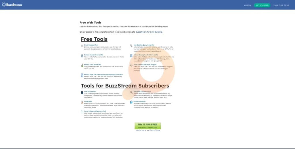 Enhance your link-building efforts with our suite of free