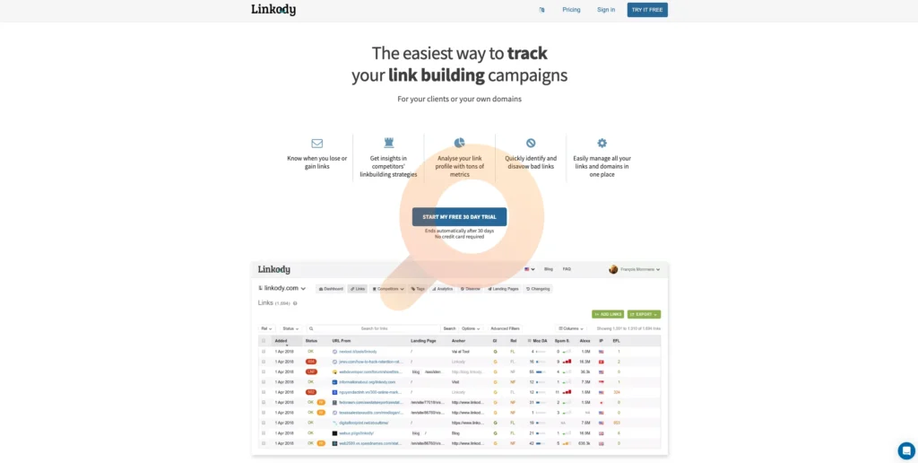 Monitor your backlinks