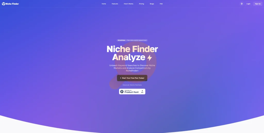 Unleash Keyword Searches to Discover Niche Markets and Analyze Competitors by Nichefinder!