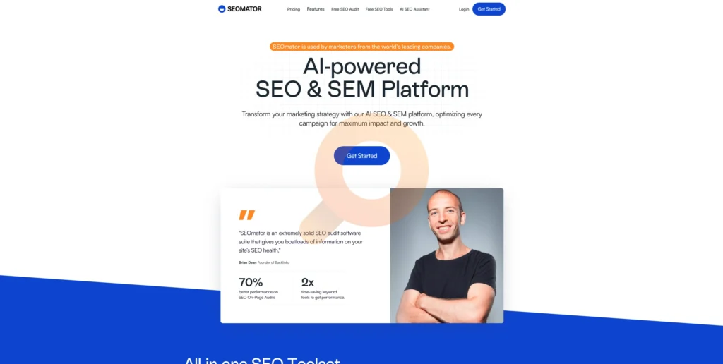 AI-powered SEO audits and website optimization.