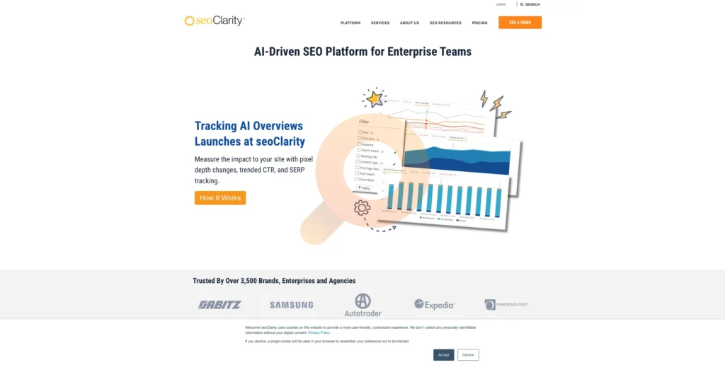 Comprehensive SEO platform for data-driven insights and optimizations.